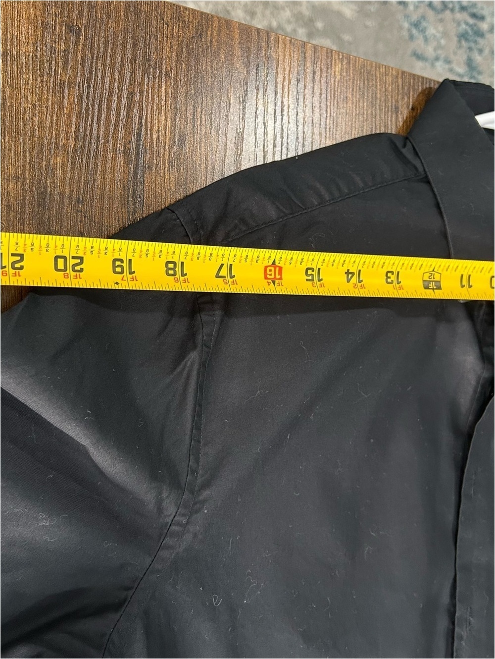 DKNY Y2K Black Slim Fit Dress Shirt Men’s 15.5 34/35 Button Front NWOT - Picture 7 of 9